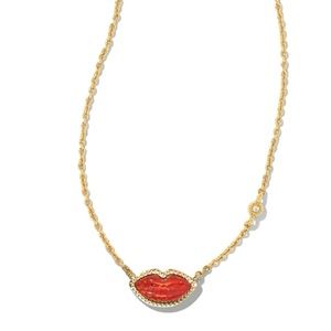 Kendra Scott Lips Gold Pendant Necklace